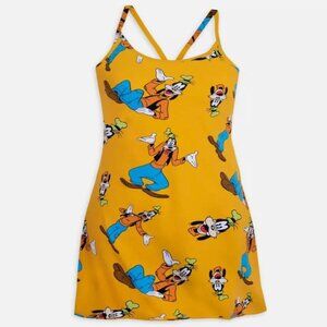 Disney X Outdoor Voices - Womens Dress (Medium) Orange Goofy All Over Print NWOT